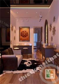 Thiết kế nội thất showroom đá phong thủy An Thiên phong cách Ấn Độ