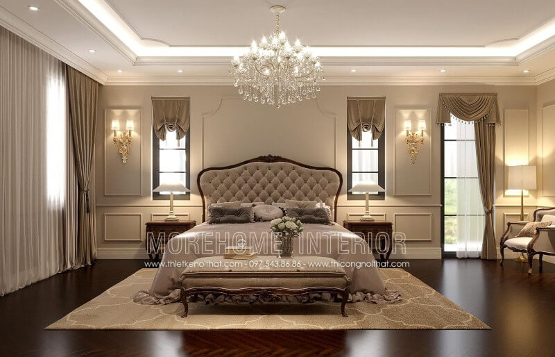 Giường ngủ biệt thự Giường ngủ biệt thự